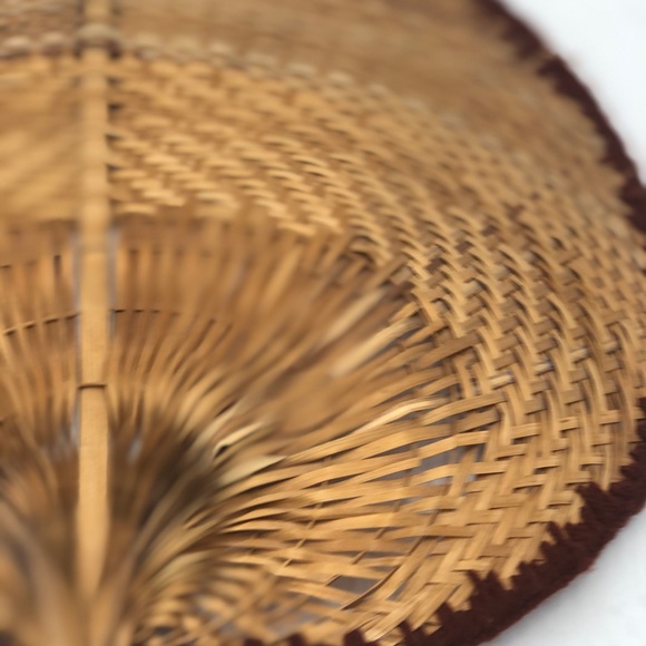 Vintgae Wicker Fan - Picture 3 of 5